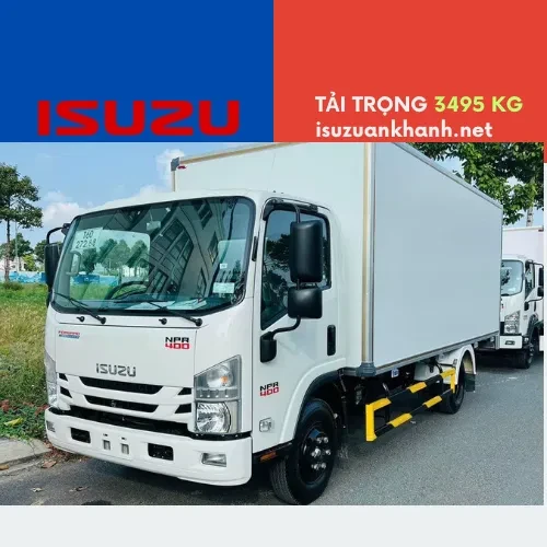 XE TẢI ISUZU NPR 400 THÙNG KÍN – TẢI 3 TẤN VÀ 3.5 TẤN