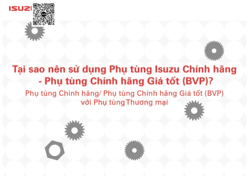 PHÂN BIỆT PHỤ TÙNG ISUZU CHÍNH HÃNG VÀ PHỤ TÙNG THƯƠNG MẠI (PHỤ TÙNG KHÔNG CHÍNH HÃNG)