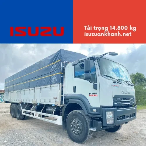 Xe Tải Isuzu FVM 1500 15 Tấn Thùng Bửng Nhôm Dài 9M3