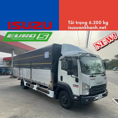 ISUZU FRR 650 EURO 5 THÙNG MUI BẠT DÀI 7M4 TẢI 6T2