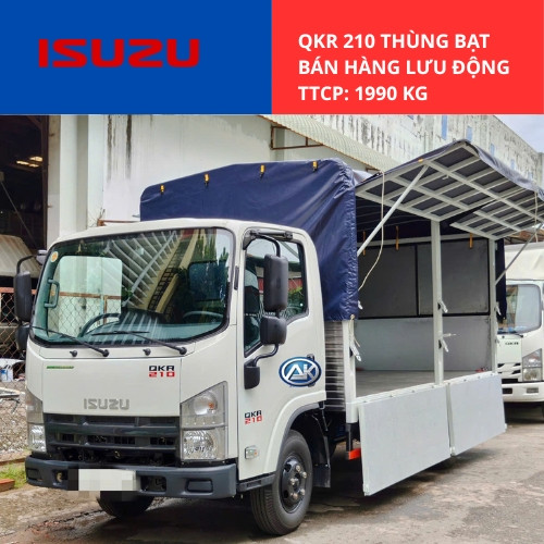 Isuzu QKR 210Thùng Bạt Mở Vĩ Bán Hàng Lưu Động