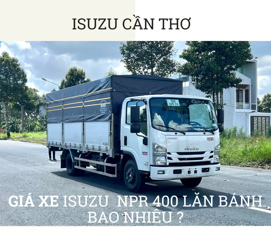 Cập nhật giá xe tải Isuzu NPR 400 đầu vuông tải 3T5 lăn bánh tháng 09/2026